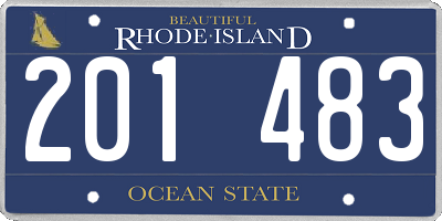 RI license plate 201483