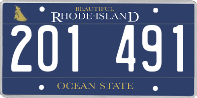 RI license plate 201491
