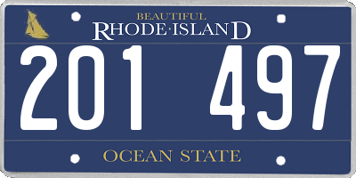 RI license plate 201497