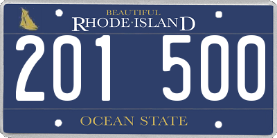 RI license plate 201500