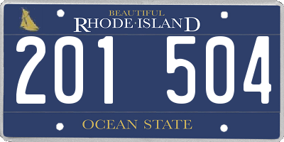 RI license plate 201504