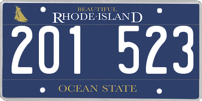 RI license plate 201523