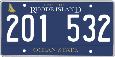 RI license plate 201532