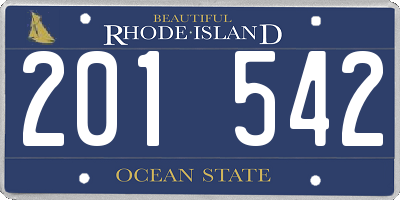RI license plate 201542