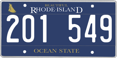 RI license plate 201549