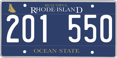 RI license plate 201550