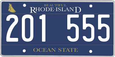 RI license plate 201555