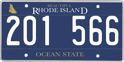 RI license plate 201566
