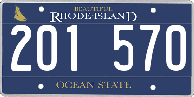 RI license plate 201570