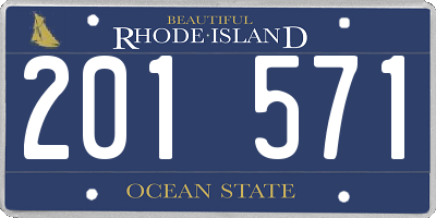 RI license plate 201571