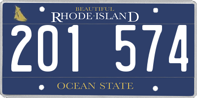 RI license plate 201574