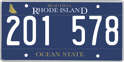 RI license plate 201578