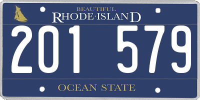 RI license plate 201579