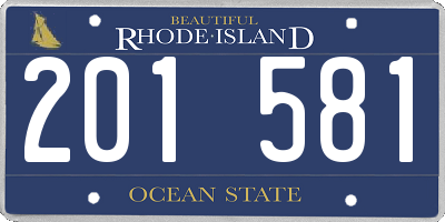 RI license plate 201581
