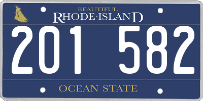 RI license plate 201582