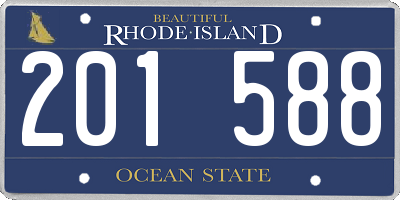 RI license plate 201588