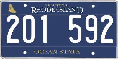 RI license plate 201592