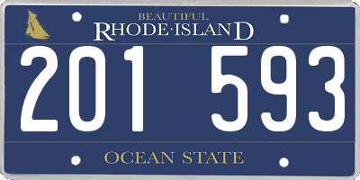 RI license plate 201593