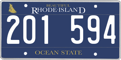 RI license plate 201594