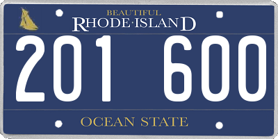 RI license plate 201600