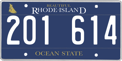 RI license plate 201614