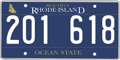 RI license plate 201618