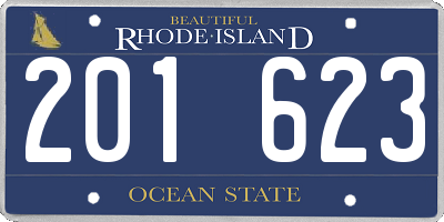 RI license plate 201623