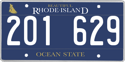 RI license plate 201629