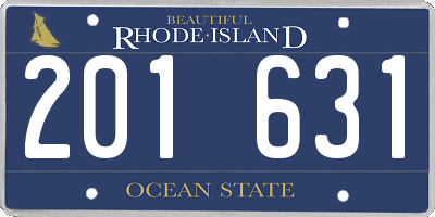 RI license plate 201631