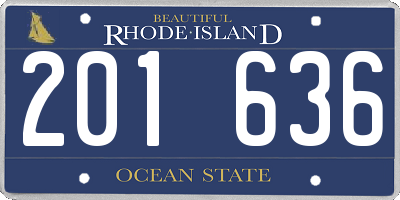 RI license plate 201636