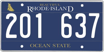 RI license plate 201637