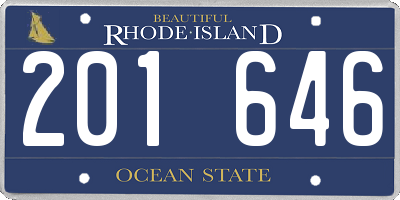 RI license plate 201646