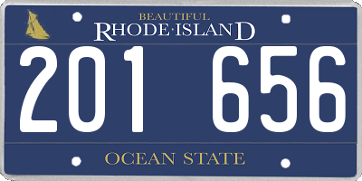 RI license plate 201656