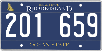 RI license plate 201659