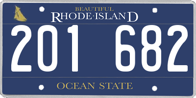 RI license plate 201682
