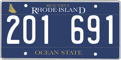 RI license plate 201691