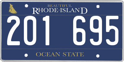 RI license plate 201695