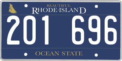 RI license plate 201696