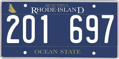 RI license plate 201697