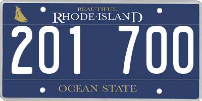 RI license plate 201700