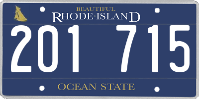 RI license plate 201715