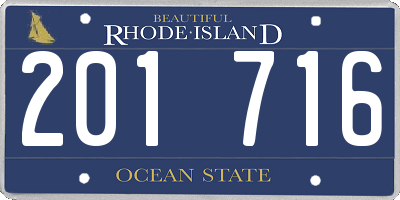 RI license plate 201716