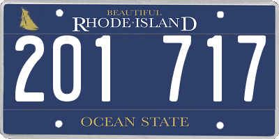 RI license plate 201717
