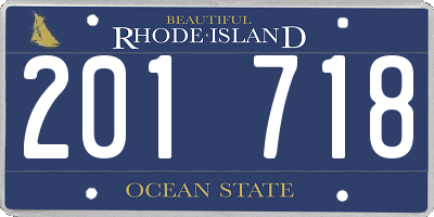 RI license plate 201718