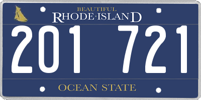 RI license plate 201721