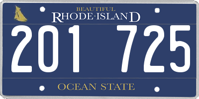 RI license plate 201725