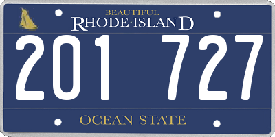 RI license plate 201727