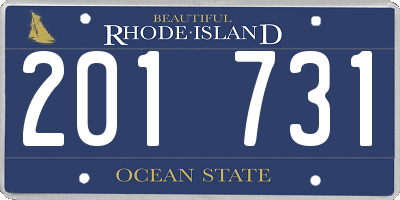 RI license plate 201731