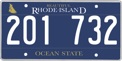 RI license plate 201732