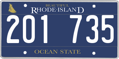 RI license plate 201735